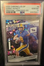 2022 CHRONICLES DRAFT PICKS	PRESTIGE CRACKED ICE KENNY PICKETT 9/11 #8 RC PSA 10