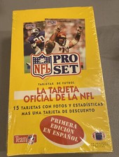 1991 Pro Set SPANISH FOOTBALL Sealed box 36 pks Chance BRETT FAVRE ROOKIE PSA 10