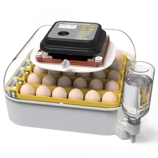 MATICOOPX 30 Egg Incubator with Humidity Display, Egg Candler, Automatic Egg Tur