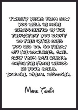 mark twain - Motivational Inspirational Typography famous Quote Posters