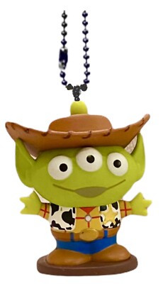 Remix Space Alien Sheriff Woody Keychain Dangler Toy Story Figure Charm Ornament