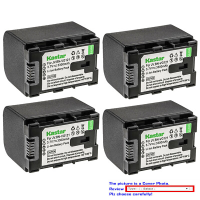 Kastar Replacement Battery for JVC BN-VG121 & JVC Everio GZ-HM35 Everio GZ-HM40