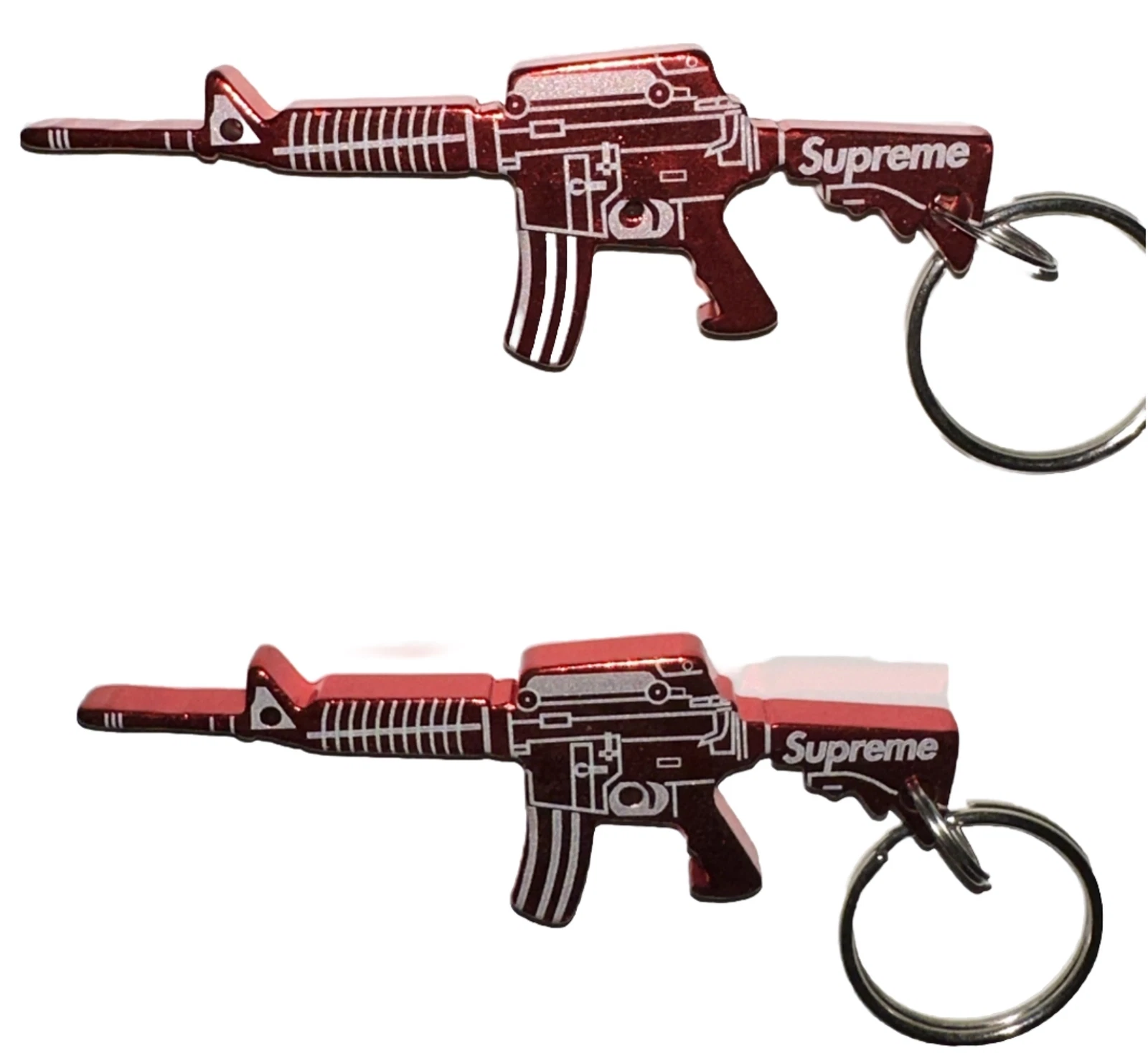Porte clés ouvre bouteille Supreme M16 rouge 100 % authentique flambant neuf SS15 noir 