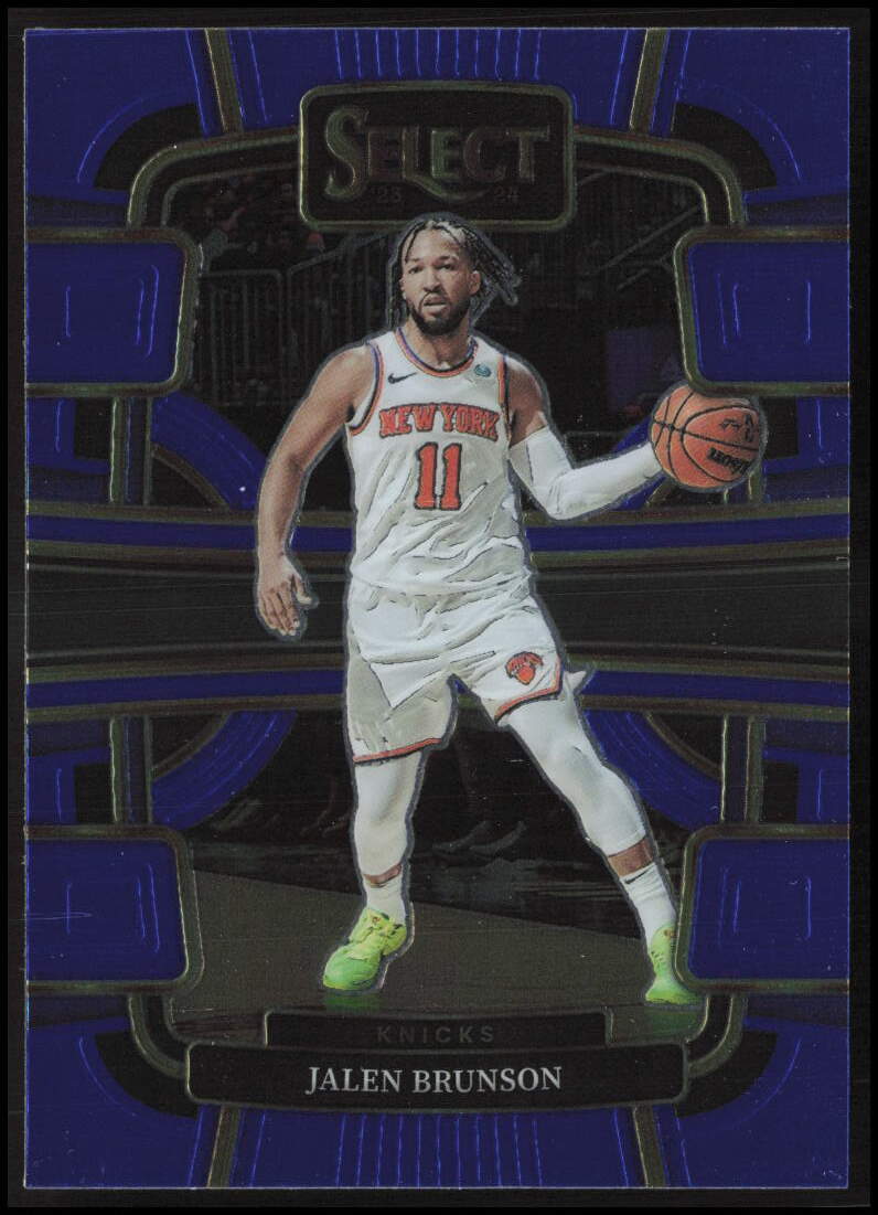 2023-24 Panini Select #7 Jalen Brunson New York Knicks Blue