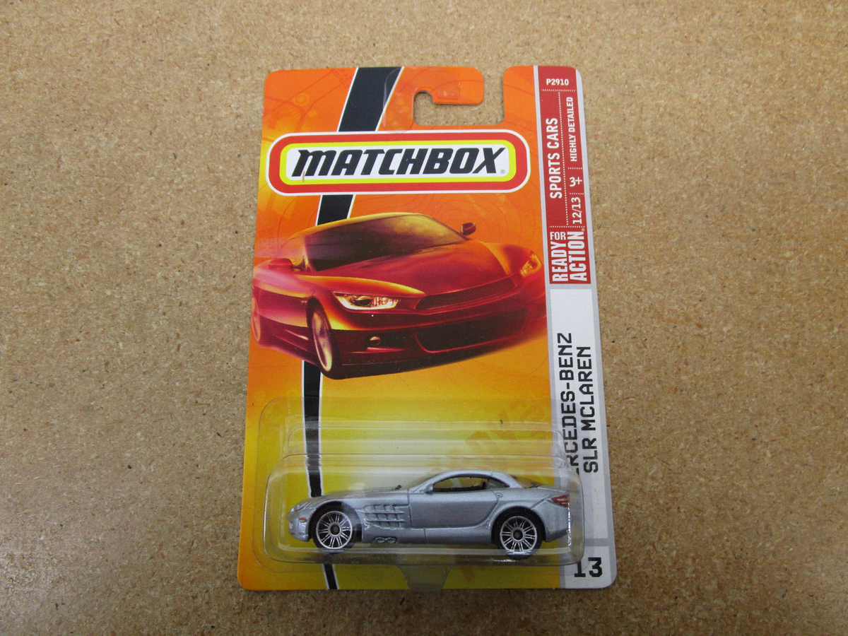 Mercedes Benz SLR McLaren Matchbox Sports Cars 2008 silver car 1