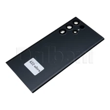 Back Glass Rear Housing Battery Cover For Samsung Galaxy S22 Ultra SM-G908 Black
