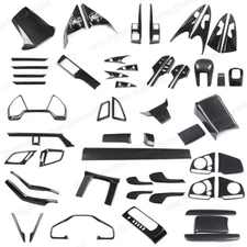 Carbon Fiber Gear Shift Panel Frame Cover Trim For Honda Civic 10th 2016-2021