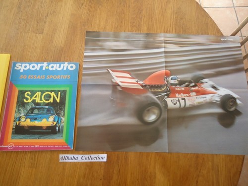 Magazine revue sport auto 129 1972 + POSTER BELTOISE MALBORO MONACO alpine - Imagen 1 de 6