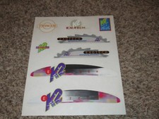 K2 Exotech inline skates decal set twincam sport roller skate ski snowboard