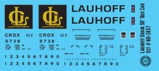 N Scale - Lauhoff Grain 50' Plug Door Box Car Decals