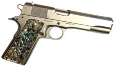 1911 Colt  Clones CUSTOM GUN GRIPS Full size Abalone Mother of Pearl