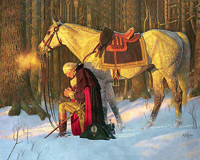 George Washington Prayer at Valley Forge by Friberg