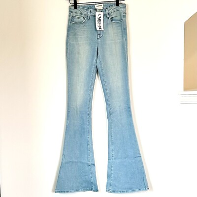 #ad NWT L#x27;AGENCE Bell High Rise Flare Jean Light Blue Size 25 $196.00