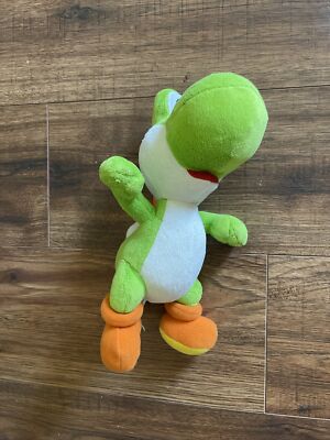 Super Mario World Plush Green Yoshi Toy Stuffed Plush 10'' 2018 New Without Tags