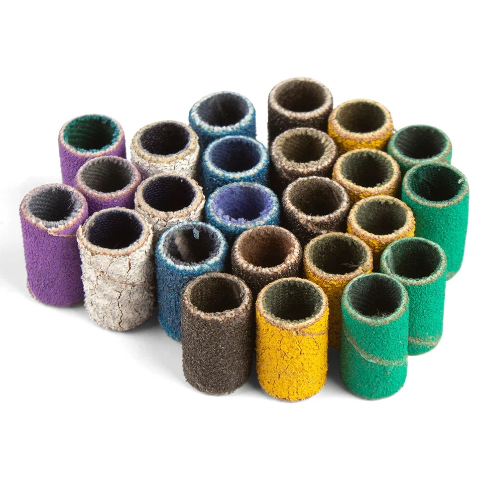 1000pcs Nail Sanding Bands Nail Drill Bit Caps for Manicure Gel Polish Removing - Image 2 of 4