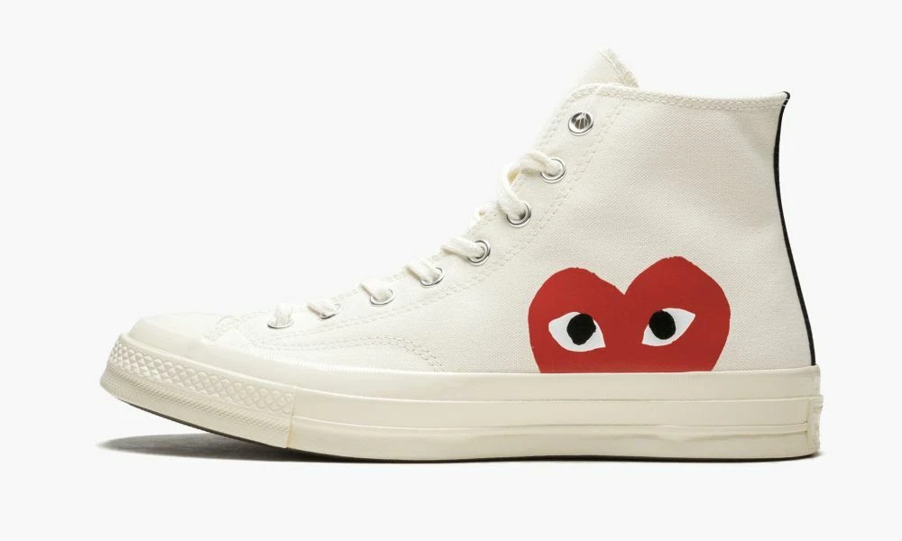 NEW CONVERSE X COMME DES GARCONS PLAY Half 150205C White | eBay