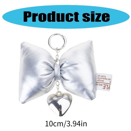 Heart Shaped Keychain Backpacks Bowknot Heart Keyring Charm Backpack Pendant - Zdjęcie 7 z 7