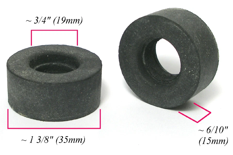 1965 年 K&B Aurora 1:24 1: 25 槽式汽车进站零件 1 3/8 英寸德国 SLICK TIRES #408 — 第 2/2 张图片