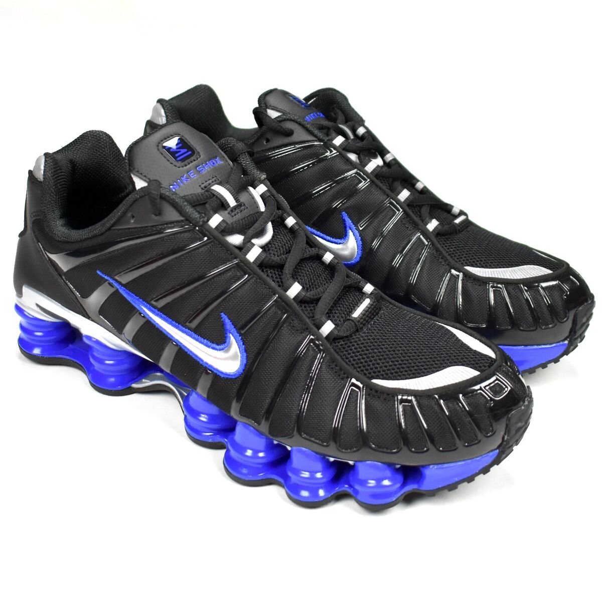 NWT Nike Shox TL Black Metallic Silver Blue Men's Sneakers NWT Nike Shox TL Black Metallic Silver Blue Men's Sneakers