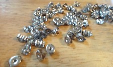 50 Stainless Steel 6x5mm Earring Backs for Stud Earrings