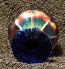 Fenton Blackberry Miniature Compote Cup Shaped In Royal Blue  2 1/2" T x 4 W — photo 3
