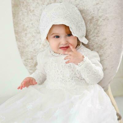 New Baby Girl Party Dress Long Sleeve Christening Gown Lace Wedding Kids Clothes | eBay New Baby Girl Party Dress Long Sleeve Christening Gown Lace Wedding Kids Clothes | eBay
