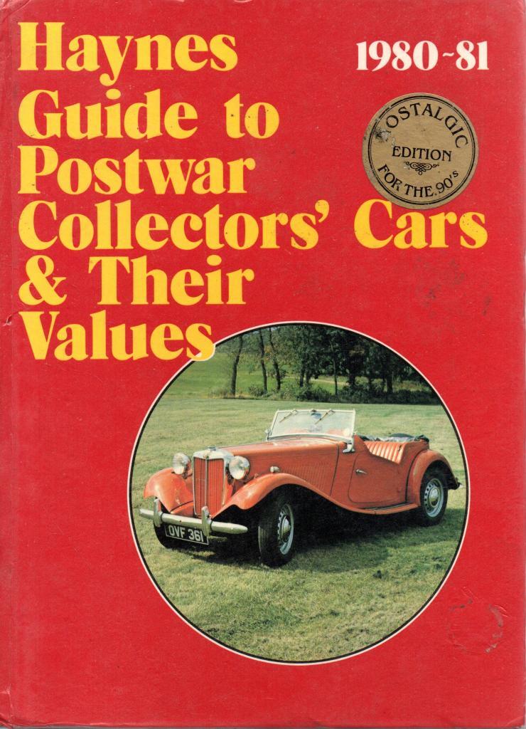 Guide to Postwar Collectors Car Values 1980-81 - Chris Harvey - Good - Hardcover