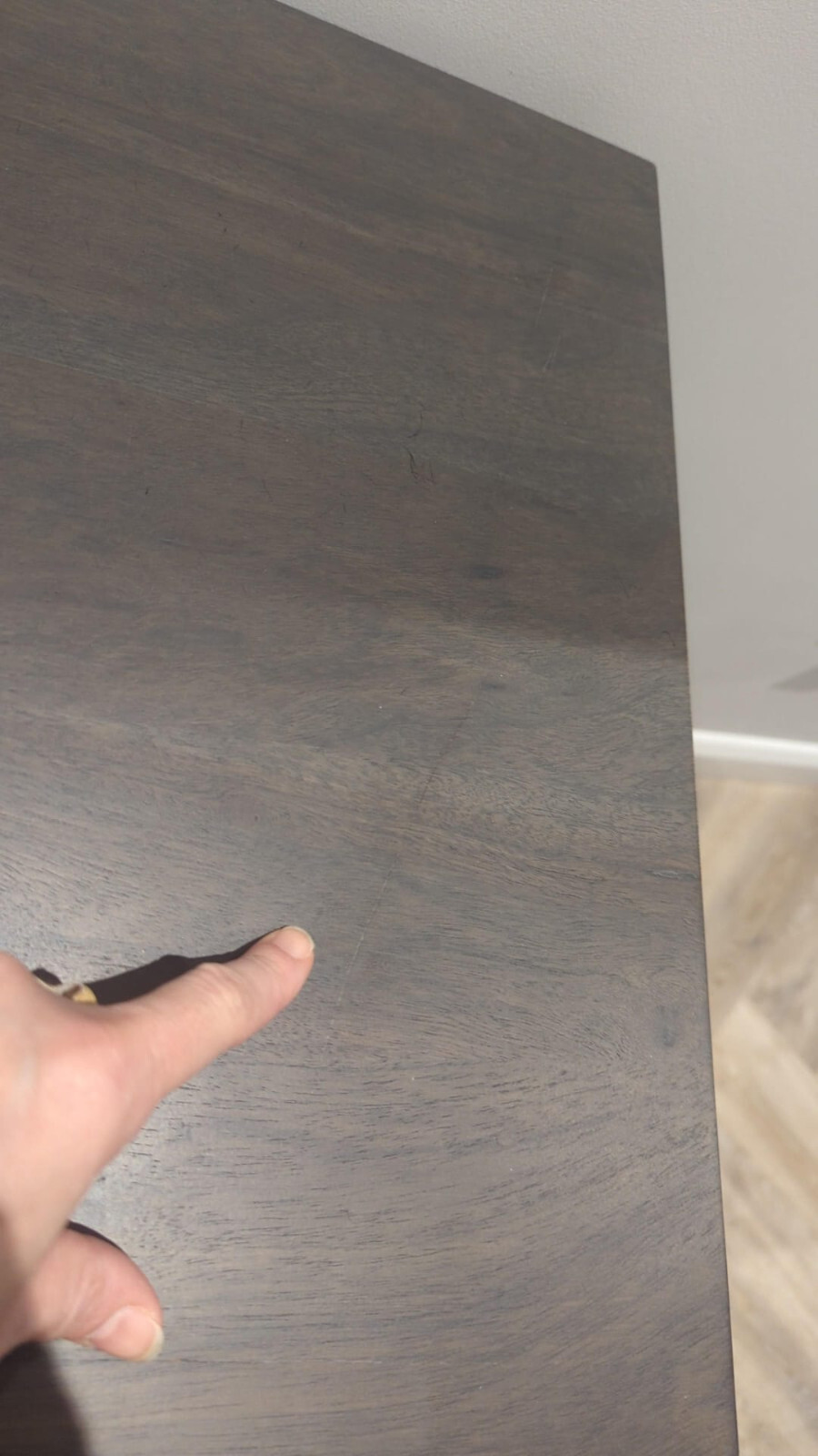 New But Ex Display John Lewis Padma Grey 3 Drawer Chest of Drawers