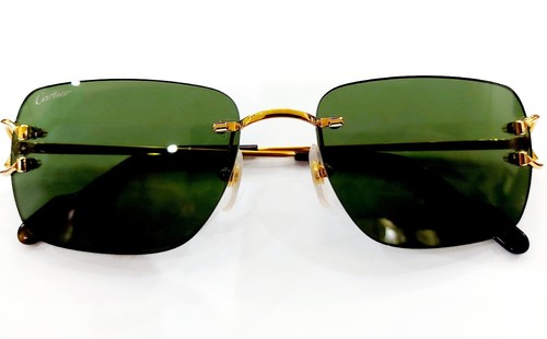 Nuovi Occhiali da sole Cartier placcati Oro modello 0330S con "C" ridisegnata - Imagen 8 de 11