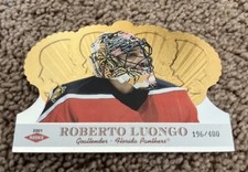 2001 Crown Royale Roberto Luongo /400 Goaltenders #123 Florida Panthers