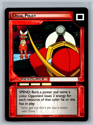 MegaMan NT Warrior TCG Usual Policy #3 U 61 CCG Mega Man Grave