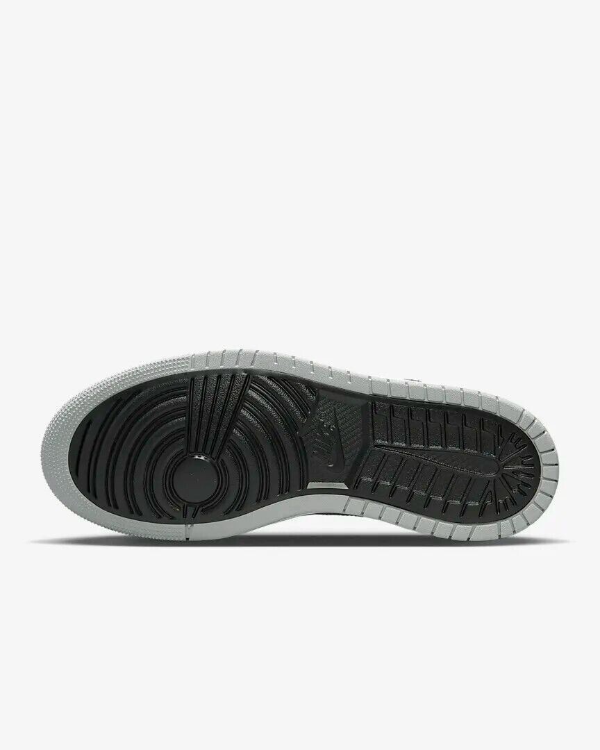 シューズ(男性用) NIKE Air Jordan 1 BLACK and smoke grey Jordan Mens Air 1 Mid Leather Synthetic Light Smoke Grey