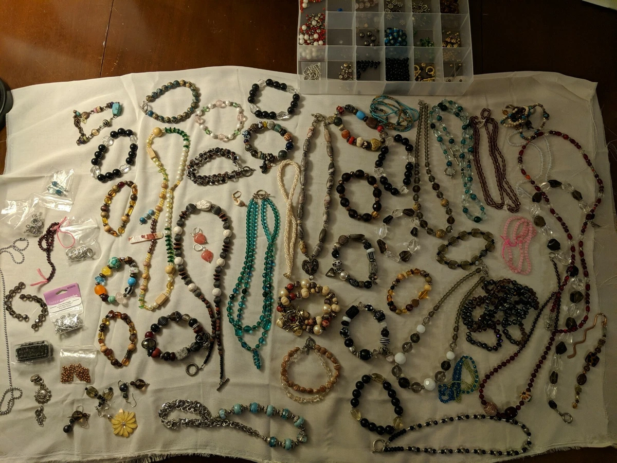 10 Pounds of Assorted Jewelry Beads & Findings for Jewelry making &  crafting.