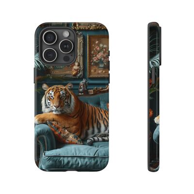 Bengal Tiger Couch | Tough Phone Case | iPhone, Galaxy, Pixel