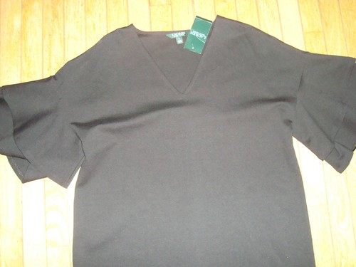 LAUREN RALPH LAUREN LADIE'S BLACK DRESS SIZE XL BNWT@$125.00 - Picture 3 of 10