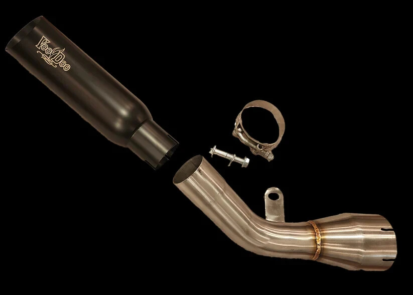 Voodoo Shorty Race Exhaust Black Kawasaki ZX10R 2021-2024
