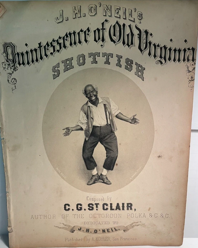 Vintage 1890s Sheet Music Quintessence of Old Virginia SHOTTISH J. H. O'Neil - Image 2 of 4