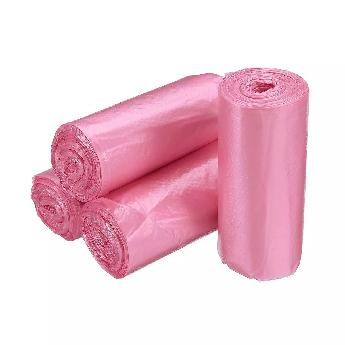 4 Rolls / 120 Counts Small Trash Bags 0.5 Gallon Garbage Bags Pink