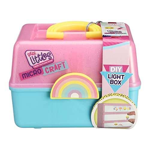 Cefa Toys- Real Littles Mini CASSETTI attività Scatola Luce, Colore Blu (Y8k)