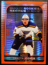2021-22 21/22 Platinum Red Prizm ROOKIE #242 Dakota Joshua St. Louis Blues / 199