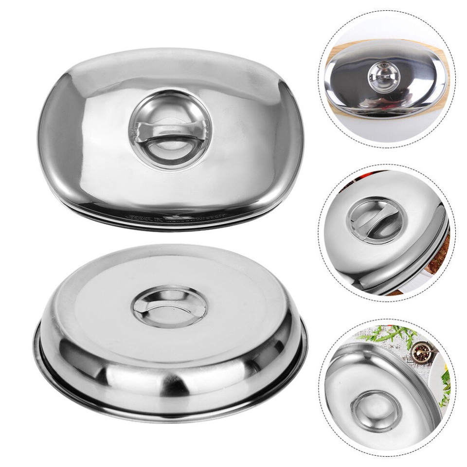2 Pcs Heat Preservation Food Cover Stainless Steel Protective Fruit