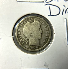 1900-O Barber Dime 90% Silver G+. Better Date and Mint. 13.32