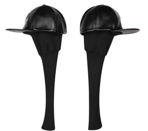 Gouft baseball cap shape Golf Driver cover Black color PU material - Picture 6 of 12
