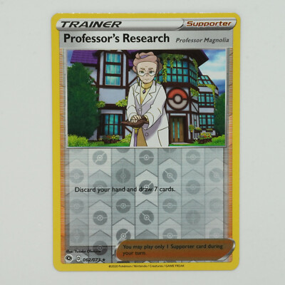 Professor's Research 062/073 Reverse Holo Uncommon Champions Path Pokemon Card