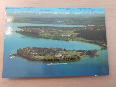 Postcard island Mainau Staad Constance Switzerland 22.07.1983 gel_3
