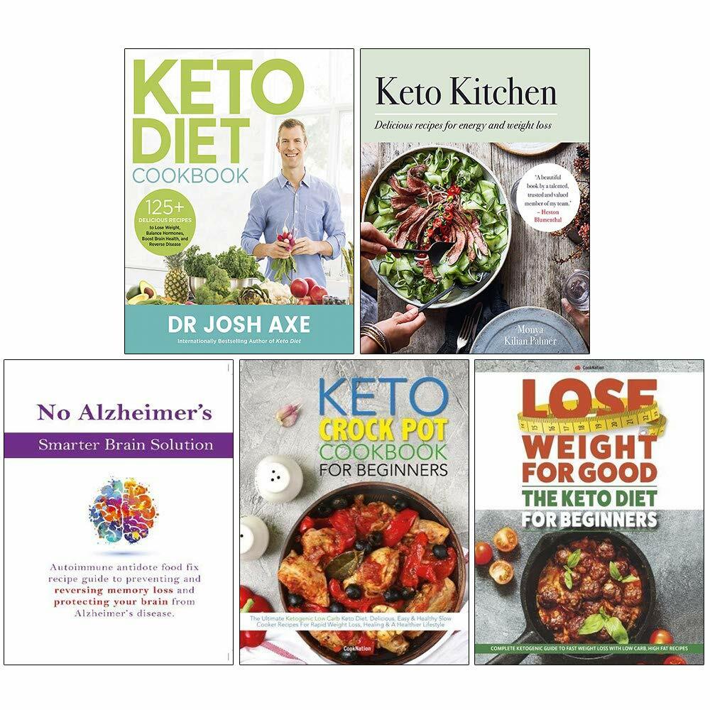 Keto Diet, Keto Kitchen, No Alzheimer's, Keto Crock, Keto Diet 5 Books Set NEW