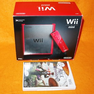 06 Nintendo Wii Mini Red Console Boxed Alice In Wonderland Game Lot Pal Ebay