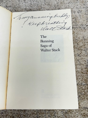 SIGNED / Autographed - The Running Saga of Walter Stack / Bob Bishop - Imagen 2 de 10