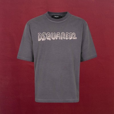 DSQUARED2 GRAPHIC LOGO MEN'S T-SHIRT CHARCOAL FADE T-SHIRT MEN S SIZE L NWT