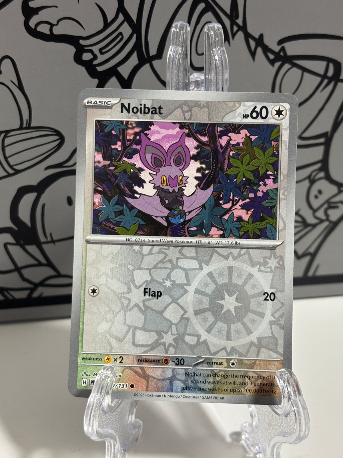 Noibat Reverse Holo Common SV: Prismatic Evolutions 090/131 NM